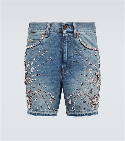 gucci shoes with shorts|gucci denim shorts.